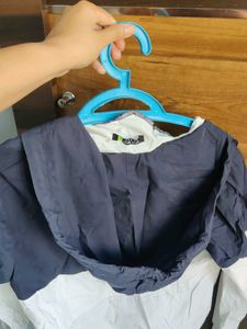 Color Block Hooded Jacket