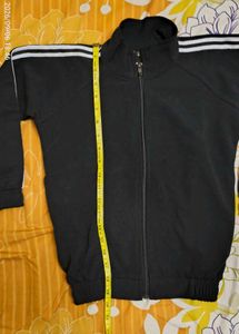 Kids Black Track Jacket