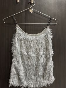 Fringe Chain Strap Cami Top