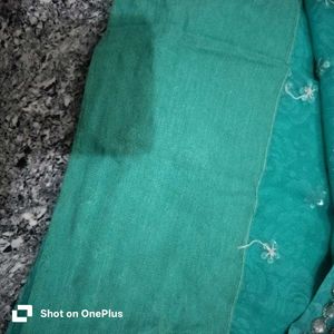 Beautiful Teal Embellished Saree
