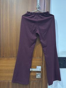 Maroon Relaxed Fit Pants