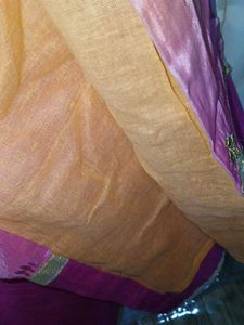 Peach &amp; Pink Embroidered Kurti