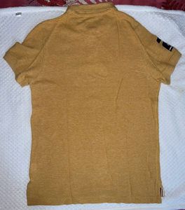 Men USPA Yellow Polo Tshirt