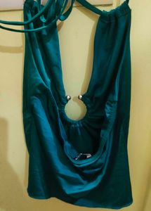 Shein Halter Neck Ruched Top