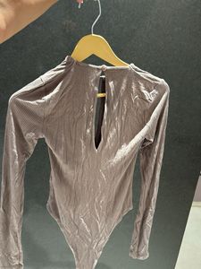 Ribbed Long Sleeve Bodysuit