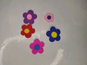 Colorful clay Flower