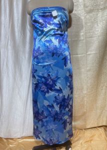 Stunning Blue Floral Maxi Dress