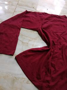 Maroon Long Sleeve Top