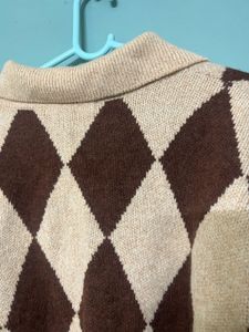 B1G1 Argyle Knit Sweater