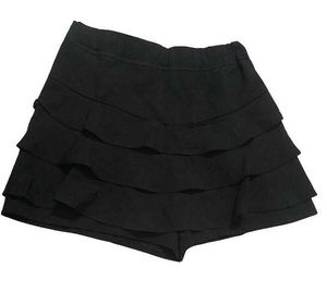 Tiered Black Skort