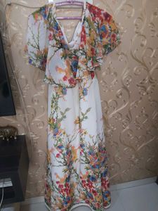 Floral Printed Chiffon Dress