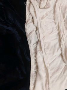 White Embroidered Cold Shoulder Top