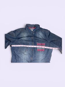 Denim Shirt with Aztec Pocket