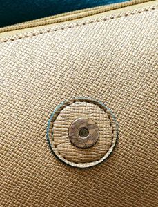 Baggit Chic Gold &amp; Teal Sling Bag