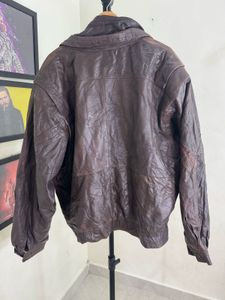 Vintage Brown Leather Jacket