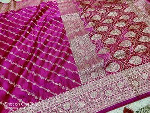 Banarsi Katan Saree Strip Aada