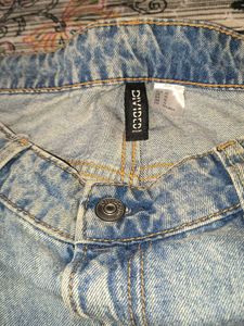 Wide Leg Light Wash Denim Jeans