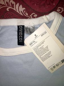 cute powder blue fitted top