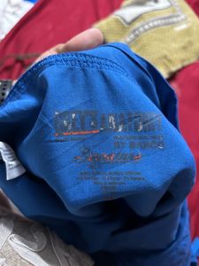 Blue Casual Cargo Pants