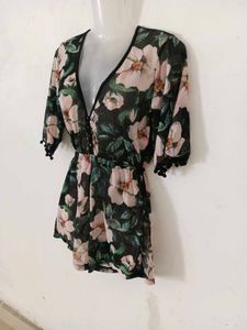 Floral Print Playsuit