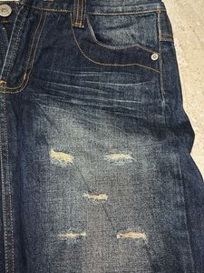 Vintage Y2K aesthetic Denim Mini Skirt
