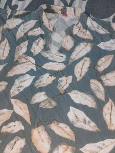 Stylish Leaf Print Kurta