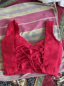 designer navaratri solid blouse