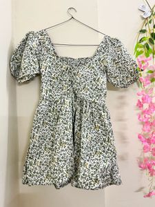 Floral Print Peplum Top