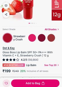Dot &amp; Key Gloss Boss Lip Balm 12g