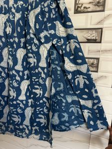 Blue Printed Dress