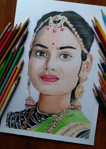 Color Full Art Work Handmade Draw