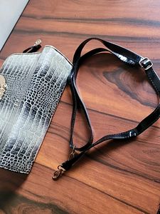 Vintage Crocodile Embossed Handbag