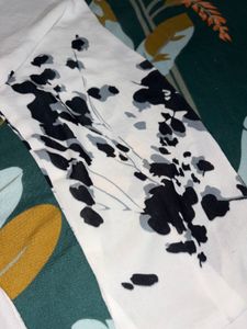 White Collared Shirt with Floral Sleeves
