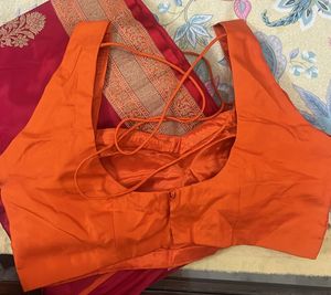 100% Pure silk saree from Nalli &amp; Stitched Blouse