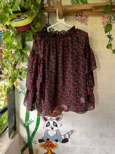 Chic Floral Print Blouse