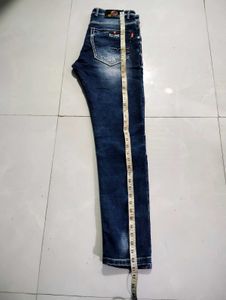 Men's Blue Washed Denim Jeans