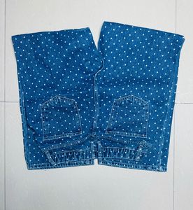 Women's Polka Dot Denim Jeans