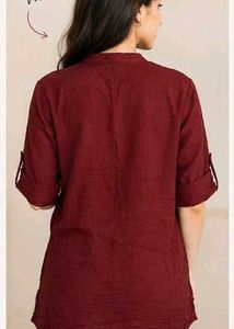 Elegant Maroon Casual Top for Women