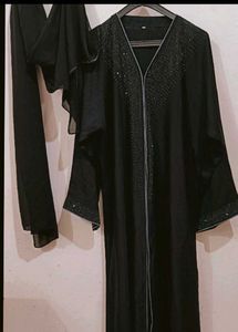 Dubai black Abaya with Embellishments