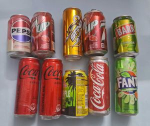 Imported Beverages Empty Cans