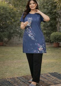 Comfortable Purple Nightsuit Set