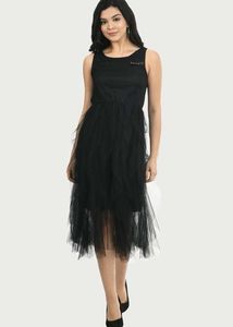 Black Designer Net One Piece