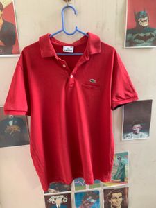 Red Lacoste Polo Shirt (PL521)