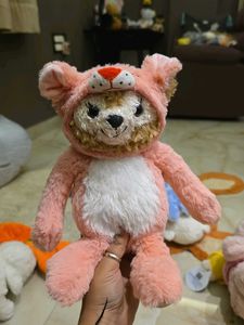 Cute Pink Bear Plush Toy