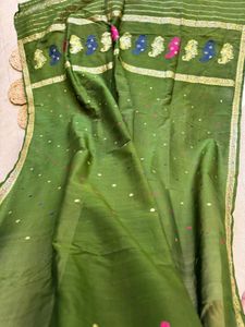 100% Pure Silk Chanderi Banarasi