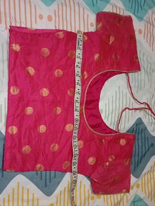 Pink & Gold Polka Dot Blouse