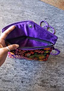Embroidered Crossbody Bag