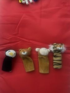Set of 4 Animal Finger Puppets