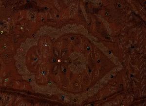 Peach Embroidered Saree women's 💓✨