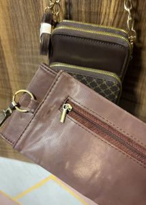 Chic Brown Crossbody Bag Set